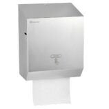 Automatyczny bezdotykowy podajnik ręczników papierowych w rolach MERIDA STELLA Anti-FingerPrint AUTOMATIC MAXI, stal matowa z powłoką AFP