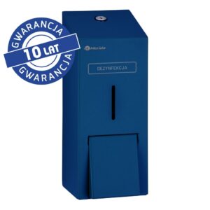 Dozownik płynu dezynfekcyjnego w sprayu MERIDA STELLA BLUE LINE, pojemność wkładów 1000 ml , niebieski