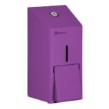 Dozownik mydła w płynie MERIDA STELLA VIOLET LINE MINI, pojemność zbiornika 400 ml, fioletowy