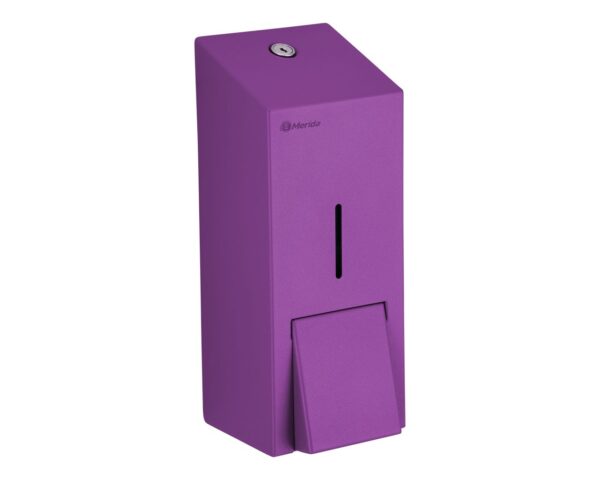 Dozownik płynu dezynfekcyjnego w sprayu MERIDA STELLA VIOLET LINE, pojemność wkładów 1000 ml , fioletowy Dozownik płynu dezynfekcyjnego w sprayu MERIDA STELLA VIOLET LINE, pojemność wkładów 1000 ml , fioletowy