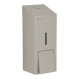 Dozownik płynu dezynfekcyjnego w sprayu MERIDA STELLA STONE GREY LINE, pojemność wkładów 1000 ml, szary kamienny