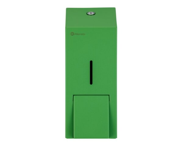 Dozownik płynu dezynfekcyjnego w sprayu MERIDA STELLA GREEN LINE, pojemność wkładów 1000 ml , zielony Dozownik płynu dezynfekcyjnego w sprayu MERIDA STELLA GREEN LINE, pojemność wkładów 1000 ml , zielony