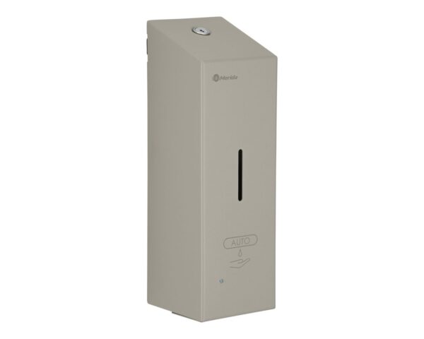 Bezdotykowy automatyczny dozownik mydła w pianie MERIDA STELLA AUTOMATIC SLIM STONE GREY LINE na jednorazowe wkłady 800 ml, szary kamienny Bezdotykowy automatyczny dozownik mydła w pianie MERIDA STELLA AUTOMATIC SLIM STONE GREY LINE na jednorazowe wkłady 800 ml, szary kamienny