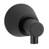 Dozownik mydła w płynie ścienny, STOŻEK, czarny