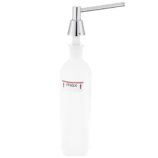 Dozownik mydła w płynie blatowy STOŻEK, pojemność zbiornika 1000 ml, polerowany