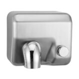 Suszarka do rąk MERIDA STARFLOW PLUS z przyciskiem, stal matowa z powłoką AFP