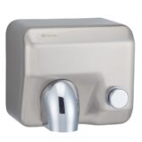 Suszarka do rąk MERIDA STARFLOW PLUS z przyciskiem, stal matowa z powłoką AFP