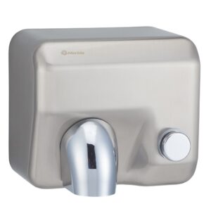 Suszarka do rąk MERIDA STARFLOW PLUS z przyciskiem, stal matowa z powłoką AFP