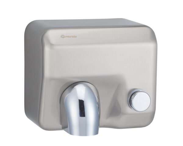 Suszarka do rąk MERIDA STARFLOW PLUS z przyciskiem, stal matowa z powłoką AFP