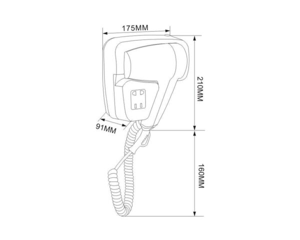 Suszarka do włosów MERIDA HOTELOWA COMFORT, tworzywo sztuczne, biała Suszarka do włosów MERIDA HOTELOWA COMFORT, tworzywo sztuczne, biała