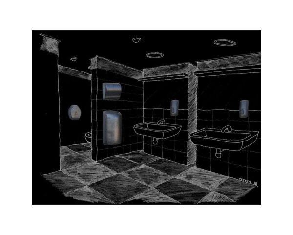 Mechaniczny podajnik ręczników w rolach MERIDA UNIQUE SOLID CUT GLAMOUR BLACK LINE Mechaniczny podajnik ręczników w rolach MERIDA UNIQUE SOLID CUT GLAMOUR BLACK LINE