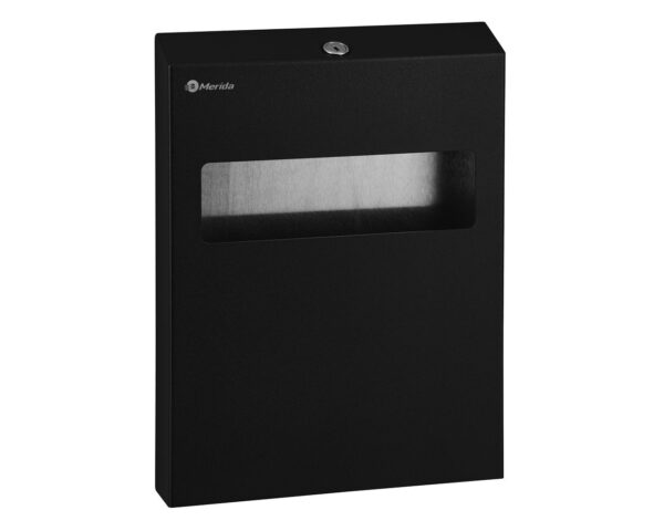 Pojemnik na podkładki na deskę sedesową MERIDA STELLA BLACK LINE, czarny Pojemnik na podkładki na deskę sedesową MERIDA STELLA BLACK LINE, czarny