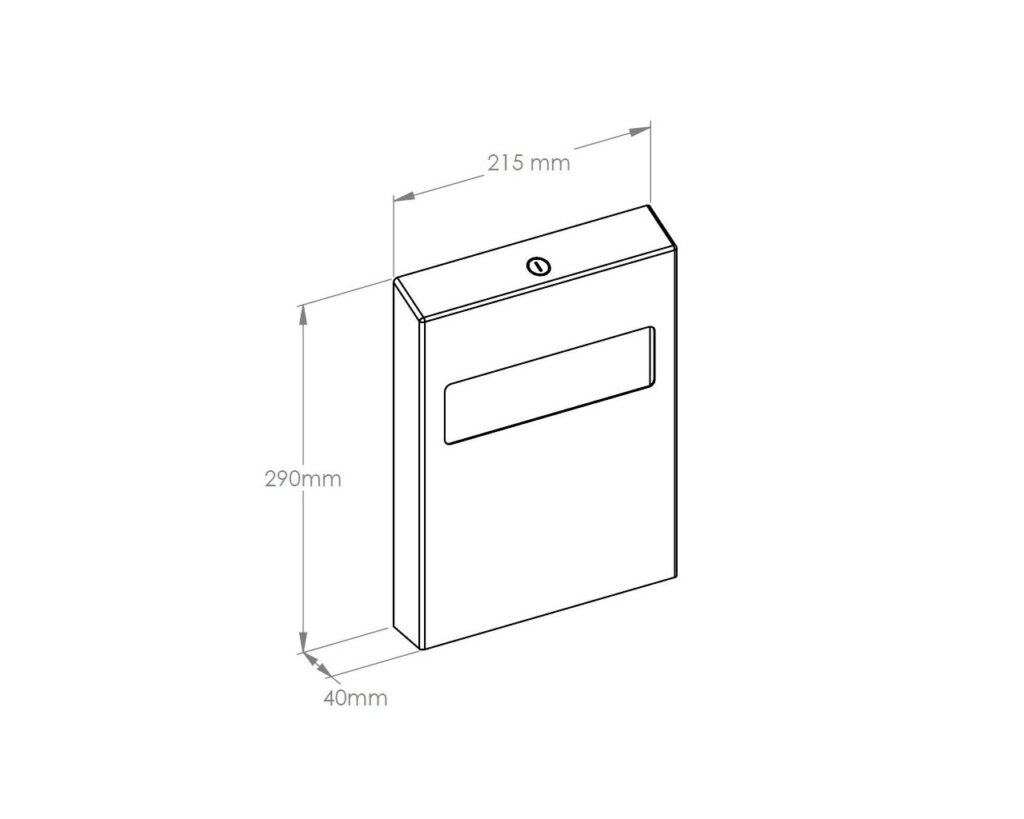 Pojemnik na podkładki na deskę sedesową MERIDA STELLA BLACK LINE, czarny