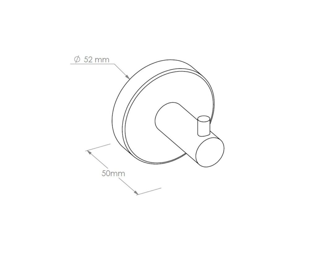 Wieszak pojedynczy MERIDA STELLA WHITE LINE, biały