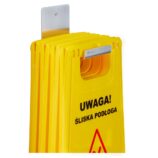 Wieszak do powieszenia wiadra lub tablicy "ŚLISKA PODŁOGA"