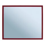 Lustro w ramie metalowej - czerwonej MERIDA STELLA RED LINE, 50 x 60 cm