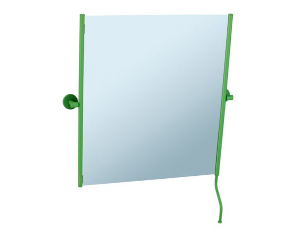 Lustro uchylne w oprawie zielonej matowej z uchwytem ułatwiającym regulację kąta nachylenia MERIDA STELLA GREEN LINE, 50 x 60 cm Lustro uchylne w oprawie zielonej matowej z uchwytem ułatwiającym regulację kąta nachylenia MERIDA STELLA GREEN LINE, 50 x 60 cm