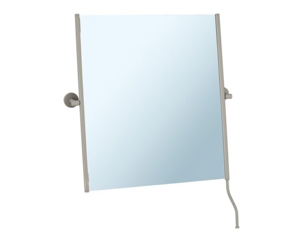 Lustro uchylne w oprawie szarej kamiennej matowej z uchwytem ułatwiającym regulację kąta nachylenia MERIDA STELLA STONE GREY LINE, 50 x 60 cm Lustro uchylne w oprawie szarej kamiennej matowej z uchwytem ułatwiającym regulację kąta nachylenia MERIDA STELLA STONE GREY LINE, 50 x 60 cm