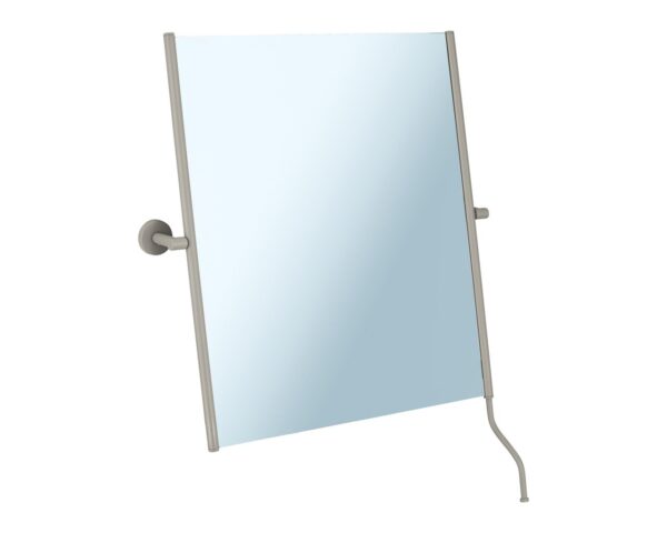 Lustro uchylne w oprawie szarej kamiennej matowej z uchwytem ułatwiającym regulację kąta nachylenia MERIDA STELLA STONE GREY LINE, 50 x 60 cm Lustro uchylne w oprawie szarej kamiennej matowej z uchwytem ułatwiającym regulację kąta nachylenia MERIDA STELLA STONE GREY LINE, 50 x 60 cm