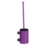 Szczotka do WC z uchwytem mocowanym do ściany, tuba krótka, MERIDA STELLA VIOLET LINE, fioletowa