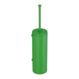 Szczotka do WC z uchwytem mocowanym do ściany, tuba z przykrywką, MERIDA STELLA GREEN LINE, zielona