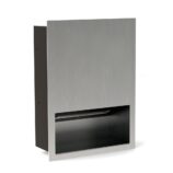 Wnękowy pojemnik na ręczniki papierowe MERIDA DRAGON, stal matowa