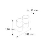 Uchwyt na dwie szklanki