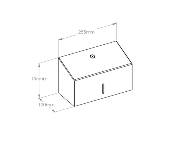 Pojemnik na ręczniki papierowe MERIDA INOX DESIGN MINI - ICICLE Pojemnik na ręczniki papierowe MERIDA INOX DESIGN MINI - ICICLE