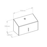 Pojemnik na ręczniki papierowe MERIDA INOX DESIGN MINI - PINSTRIPE