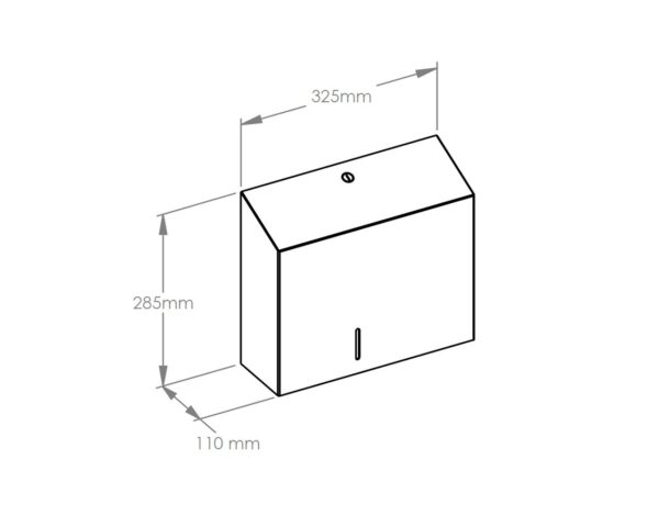 Pojemnik na papier toaletowy MERIDA STELLA Anti-FingerPrint MAXI, średnica popieru do 23 cm, stal matowa z powłoką AFP Pojemnik na papier toaletowy MERIDA STELLA Anti-FingerPrint MAXI, średnica popieru do 23 cm, stal matowa z powłoką AFP