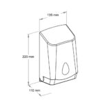 Pojemnik na papier toaletowy w listkach MERIDA UNIQUE SILVER LINE