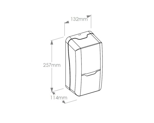 Bezdotykowy automatyczny dozownik mydła w płynie MERIDA HARMONY, pojemność zbiornika 1100 ml Bezdotykowy automatyczny dozownik mydła w płynie MERIDA HARMONY, pojemność zbiornika 1100 ml