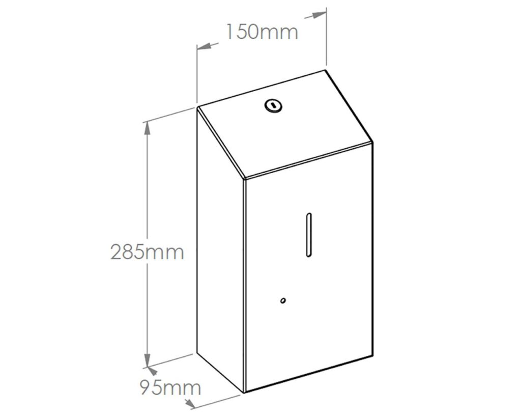 Bezdotykowy automatyczny dozownik mydła w pianie MERIDA STELLA AUTOMATIC, na jednorazowe wkłady 1000 g, stal matowa