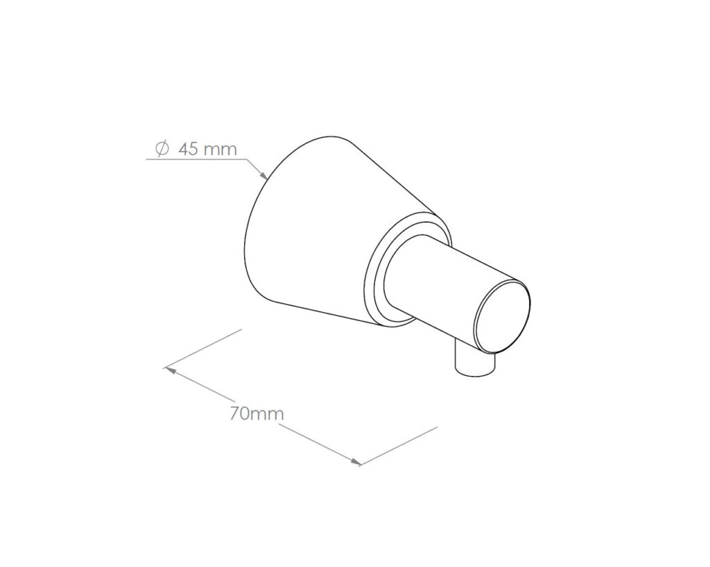 Dozownik mydła w płynie ścienny, STOŻEK, polerowany