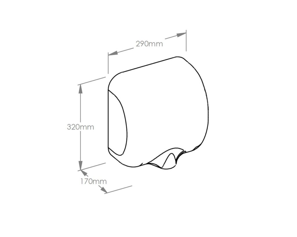 Suszarka do rąk MERIDA TURBO JET, biała
