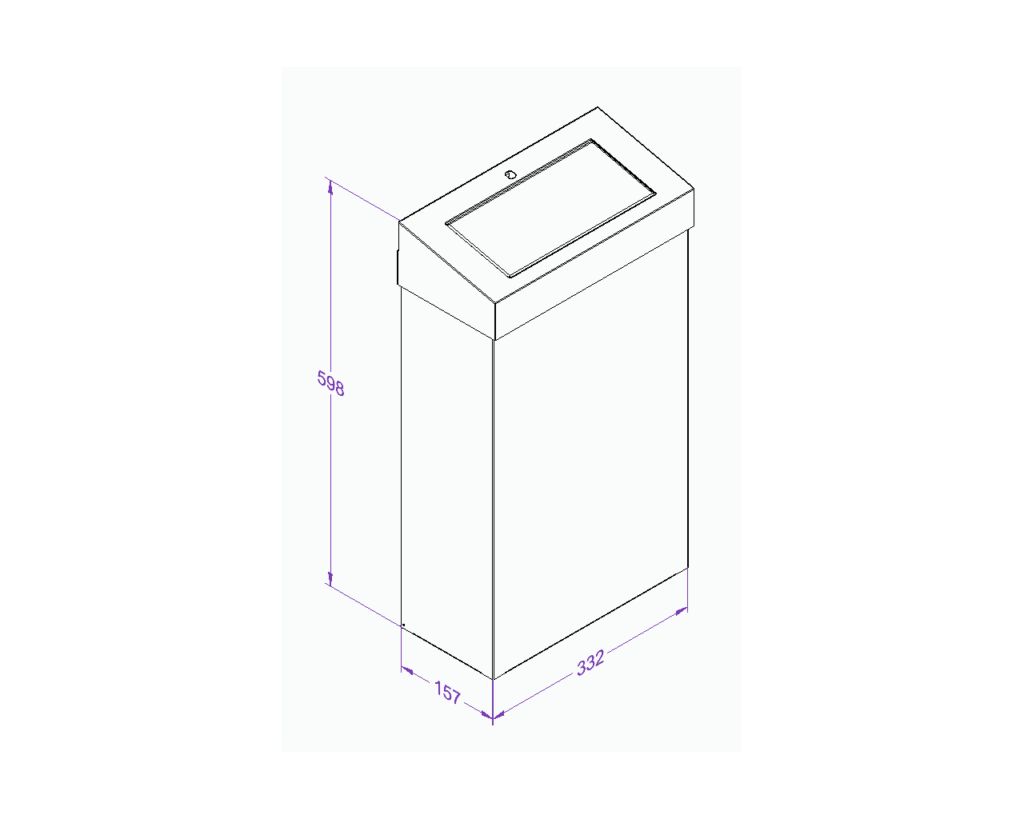 Kosz z uchylną pokrywą MERIDA STELLA SLIM, pojemność 27 l, stal polerowana
