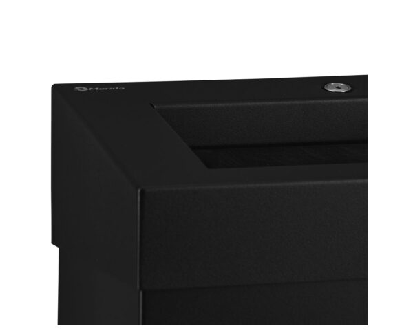 Kosz na odpady otwarty MERIDA STELLA SLIM BLACK LINE, pojemność 27 l, czarny Kosz na odpady otwarty MERIDA STELLA SLIM BLACK LINE, pojemność 27 l, czarny