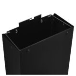 Kosz na odpady otwarty MERIDA STELLA SLIM BLACK LINE, pojemność 27 l, czarny