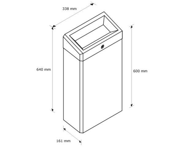 Kosz otwarty MERIDA INOX DESIGN - HONEYCOMB, poj. 27 l Kosz otwarty MERIDA INOX DESIGN - HONEYCOMB, poj. 27 l