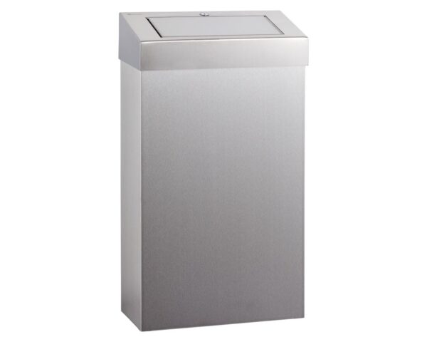 Kosz z uchylną pokrywą MERIDA STELLA SLIM, pojemność 27 l, stal matowa Kosz z uchylną pokrywą MERIDA STELLA SLIM, pojemność 27 l, stal matowa