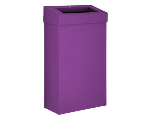 Kosz na odpady otwarty MERIDA STELLA SLIM VIOLET LINE, pojemność 27 l, fioletowy Kosz na odpady otwarty MERIDA STELLA SLIM VIOLET LINE, pojemność 27 l, fioletowy