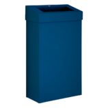 Kosz na odpady otwarty MERIDA STELLA SLIM BLUE LINE, pojemność 27 l, niebieski