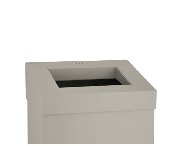 Kosz na odpady otwarty MERIDA STELLA STONE GREY LINE, pojemność 45 l, szary kamienny Kosz na odpady otwarty MERIDA STELLA STONE GREY LINE, pojemność 45 l, szary kamienny