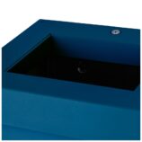 Kosz na odpady otwarty MERIDA STELLA BLUE LINE, pojemność 45 l, niebieski