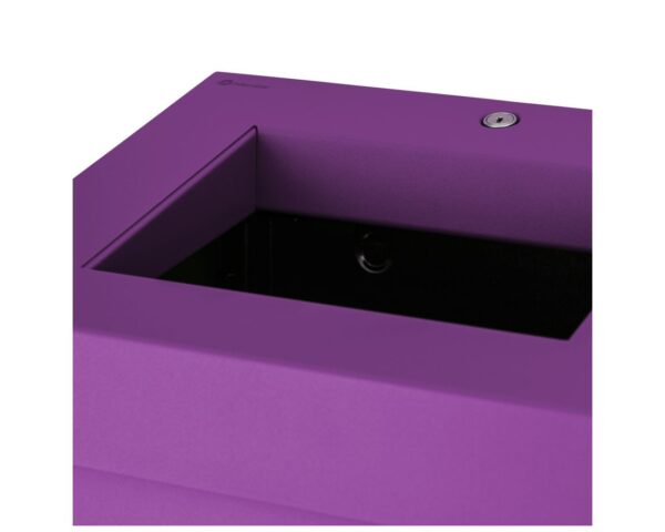 Kosz na odpady otwarty MERIDA STELLA VIOLET LINE, pojemność 45 l, filoetowy Kosz na odpady otwarty MERIDA STELLA VIOLET LINE, pojemność 45 l, filoetowy