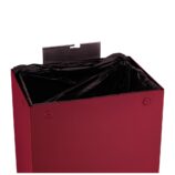 Kosz na odpady otwarty MERIDA STELLA RED LINE, pojemność 45 l, czerwony