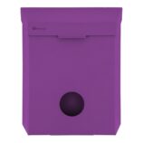 Kosz do damskich toalet MERIDA STELLA VIOLET LINE z pojemnikiem na torebki higieniczne, pojemność 4,4 l, fioletowy