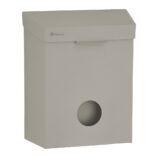 Kosz do damskich toalet MERIDA STELLA STONE GREY LINE z pojemnikiem na torebki higieniczne, pojemność 4,4 l, szary kamienny