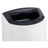 Kosz otwarty wiszący MERIDA TOP, pojemność 40 litrów, tworzywo ABS, biały, kołnierz szary
