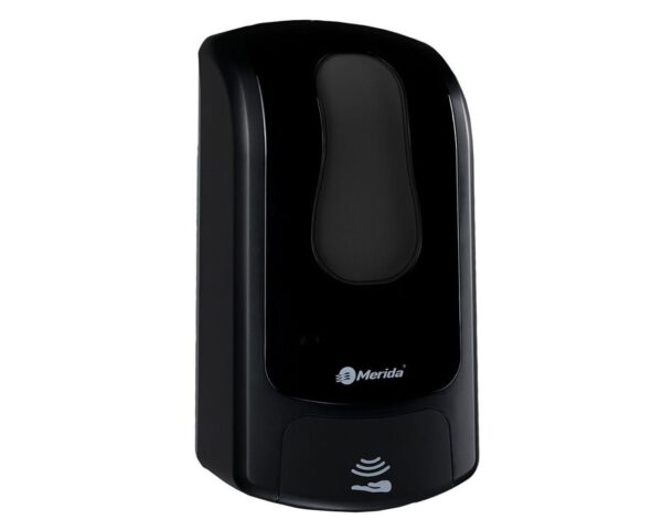 Bezdotykowy automatyczny dozownik mydła w płynie MERIDA ONE, pojemność zbiornika 1000 ml, tworzywo ABS, czarny